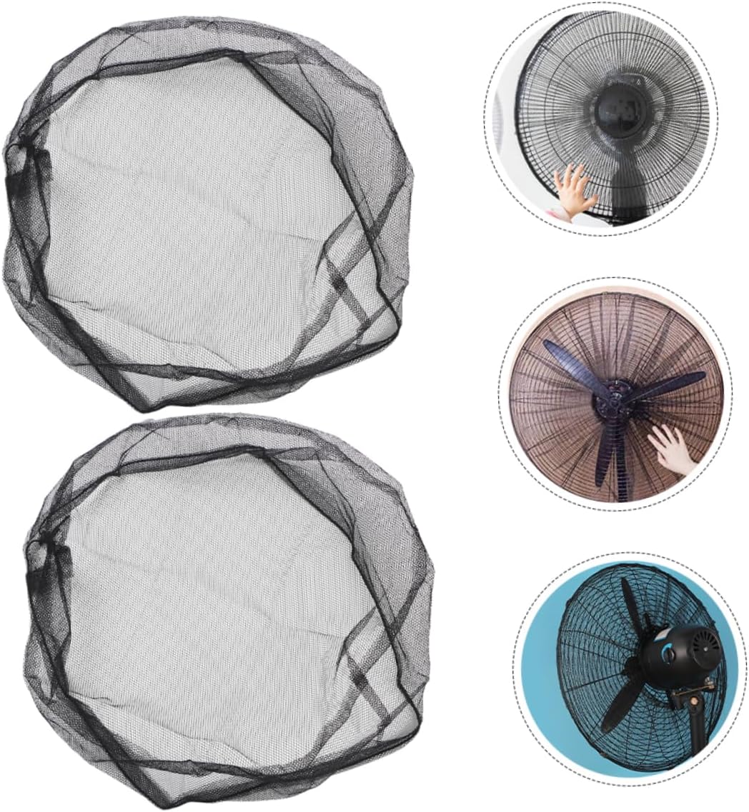 Cabilock 4pcs Electric Fan Cover Washable Mesh Protective Net for Safe Use Prevents Finger Injuries for Home Use Compatible Floor Fans