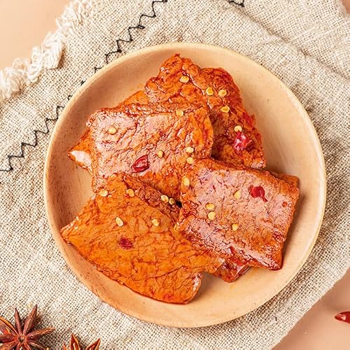 Vegetarian Shredded Tofu Vegetarian Soy Products Snacks Spicy Strips Small Package Healthy Snacks素手撕豆干素豆制品零食辣条小包装健康零食 #TOP3