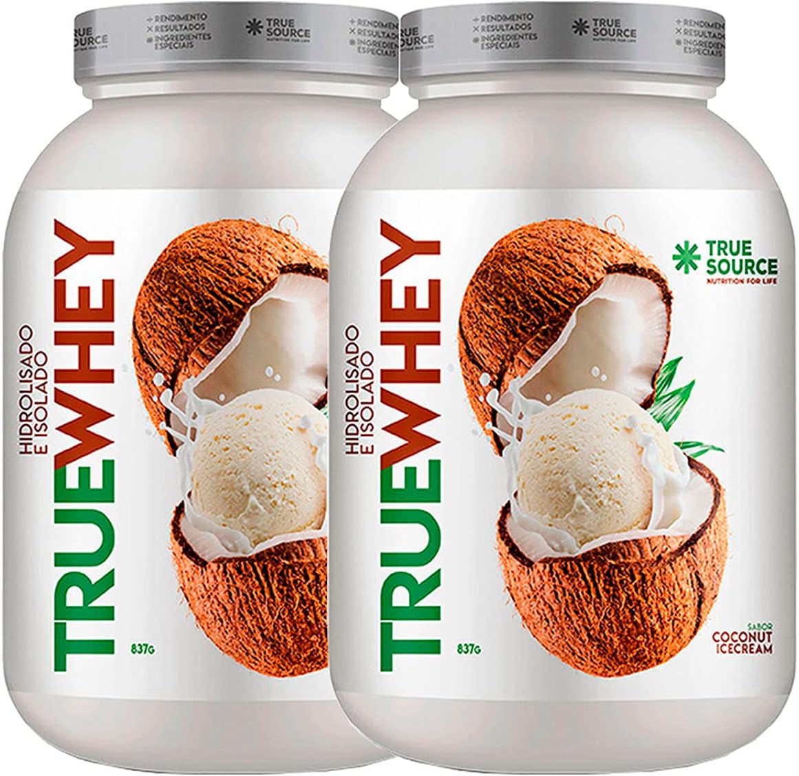 2x True Whey 837g Coconut Icecream – True Source