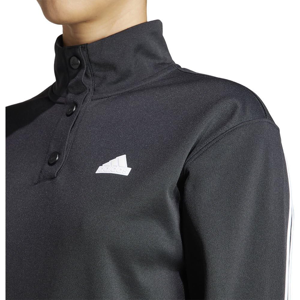 adidas Women Giacca da Allenamento Iconic Wrapping 3-Stripes Snap