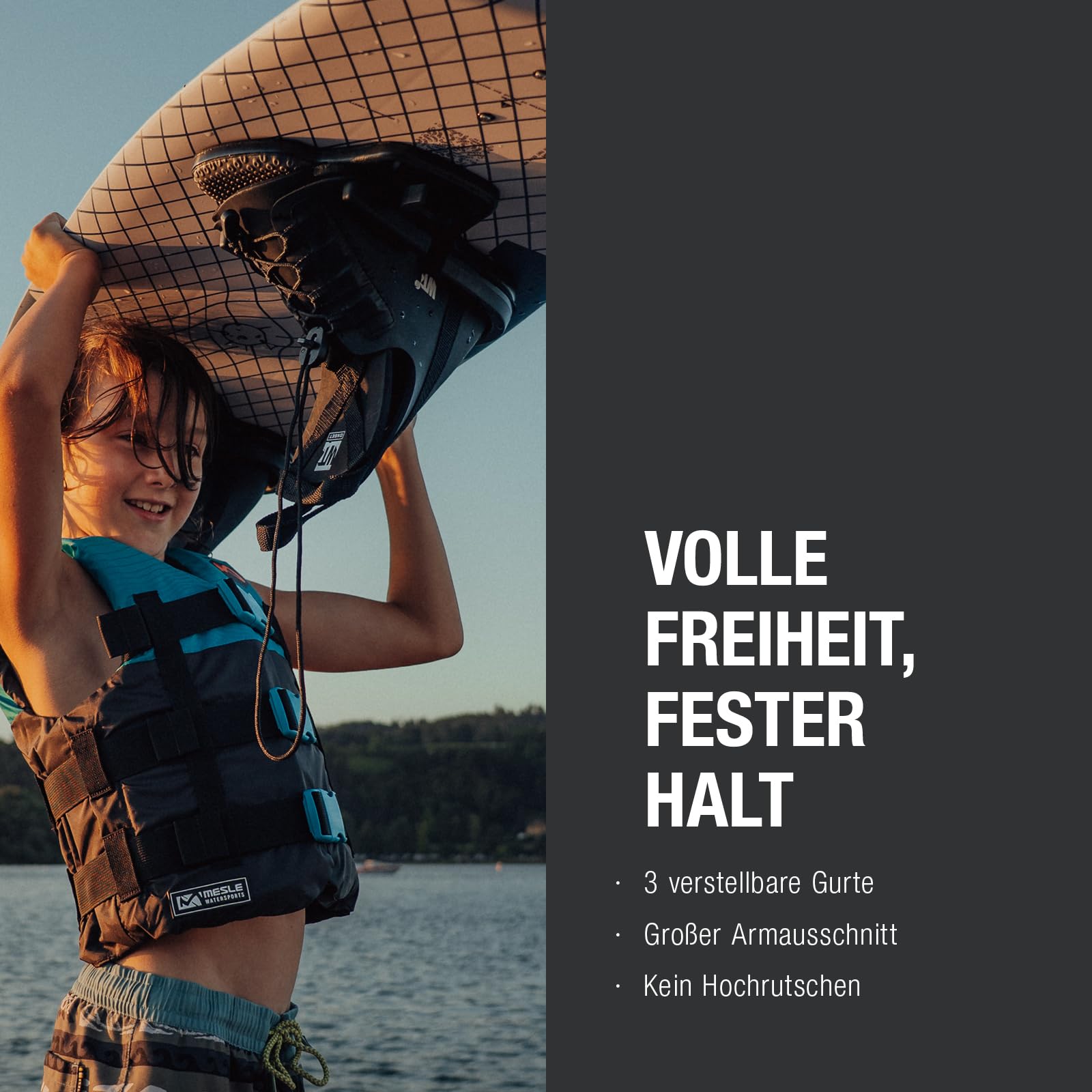 MESLE Aiuto al Galleggiamento per Adulti H210 50-N per SUP, Kayak, Wakeboard