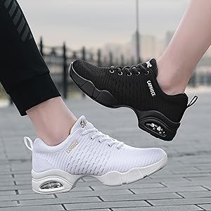 Amazon.com | Women's Jazz Shoes Lace-up Sneakers
