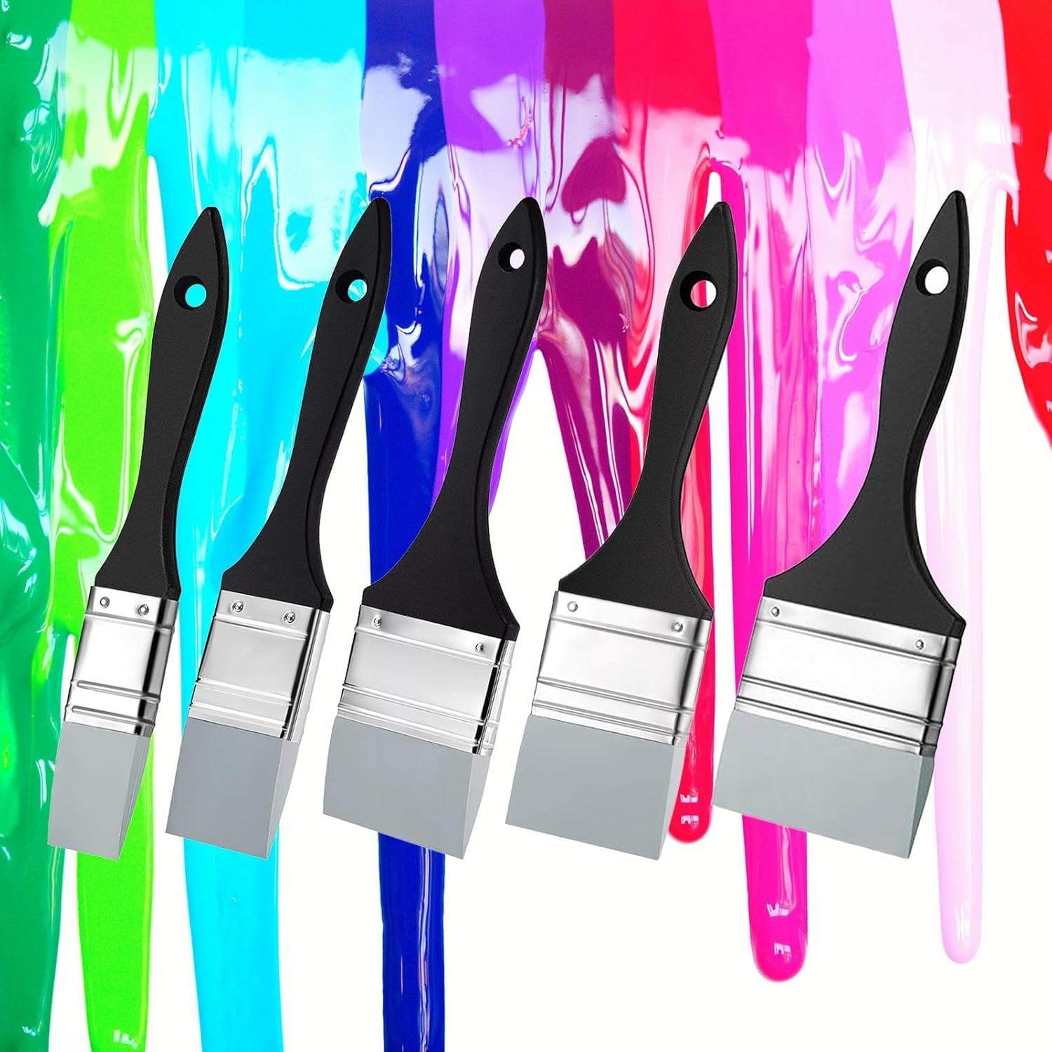 Bnf Flat Paint Brush Artists Epoxy Resin Making Decor Water Based Acrylic Paints S| Crafts | Art Supplies | Painting Supplies | Artists Brushes