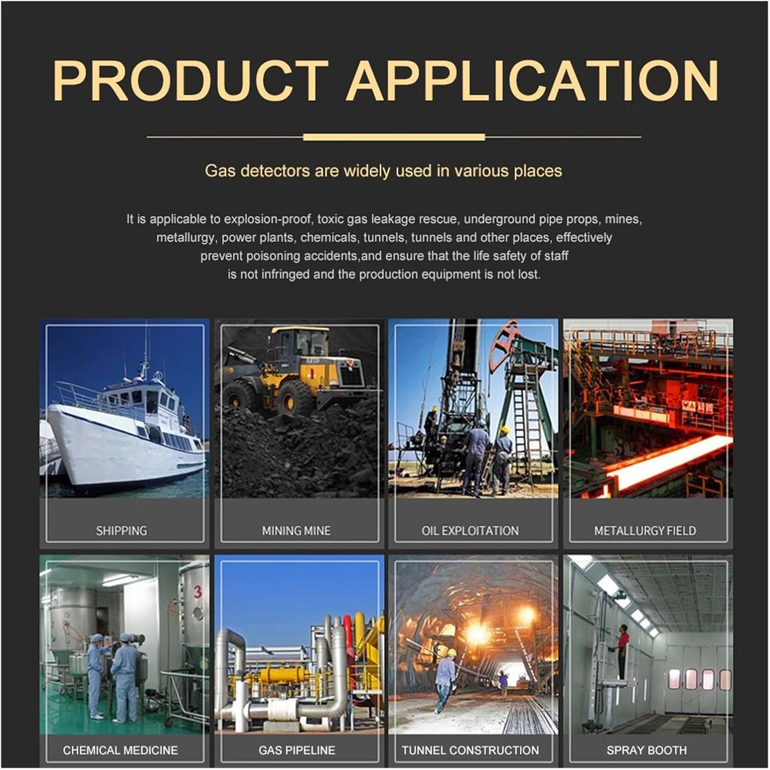 4 in 1 Gas Analyzer Detector Portable O2 CO H2S LEL Tester Gas Concentration Detection Precise Sensors for Fast Detection