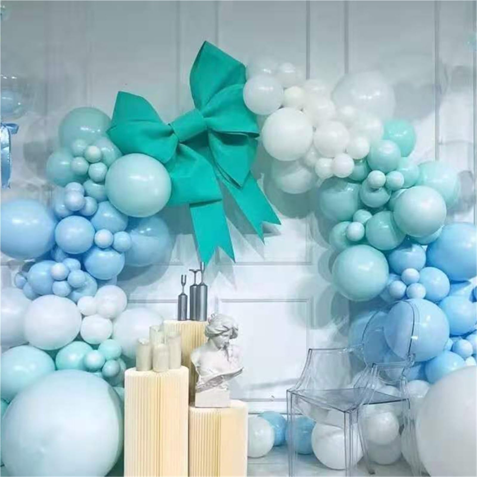 Große Schleifen Schaumpapier Schleife Zubehör Material Paket Party Hochzeit Bogen Dekor Home Hintergrund Wandbehang Dekoration(Red,75 x 115cm)