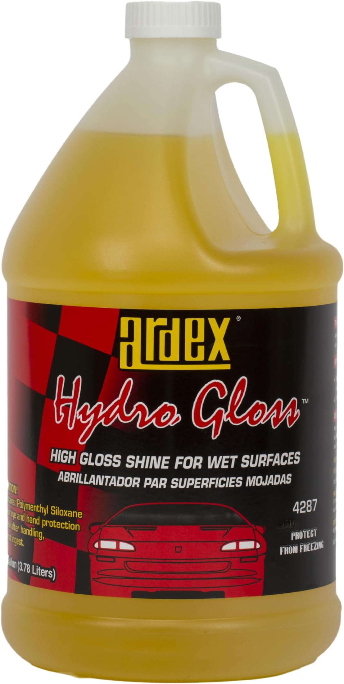 Hydro-Gloss 4287 | 1 Step Speed Wax - Professional formula for Cars, Quick Clean & Shine on Wet/Dry Surfaces, No-Residue Car Detailing Spray with High-Gloss Protection, Gallon