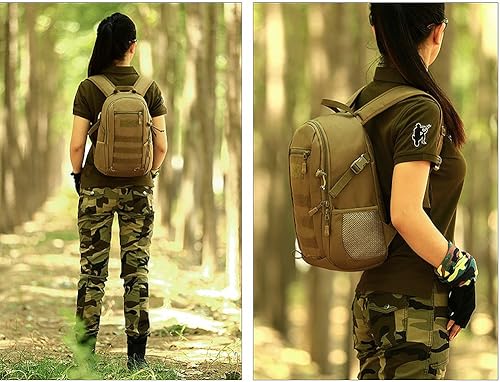 Miniatura 7 de CREATOR Mochila táctica de 12 L para estudiantes escuela viajes camping