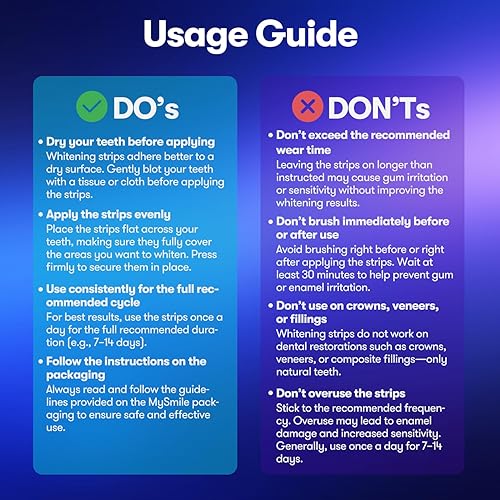Miniatura 9 de MySmile Tiras blanqueadoras de dientes, tiras blancas con infusión de hidroxiapatita, blanqueamiento dental no sensible con ingredientes naturales