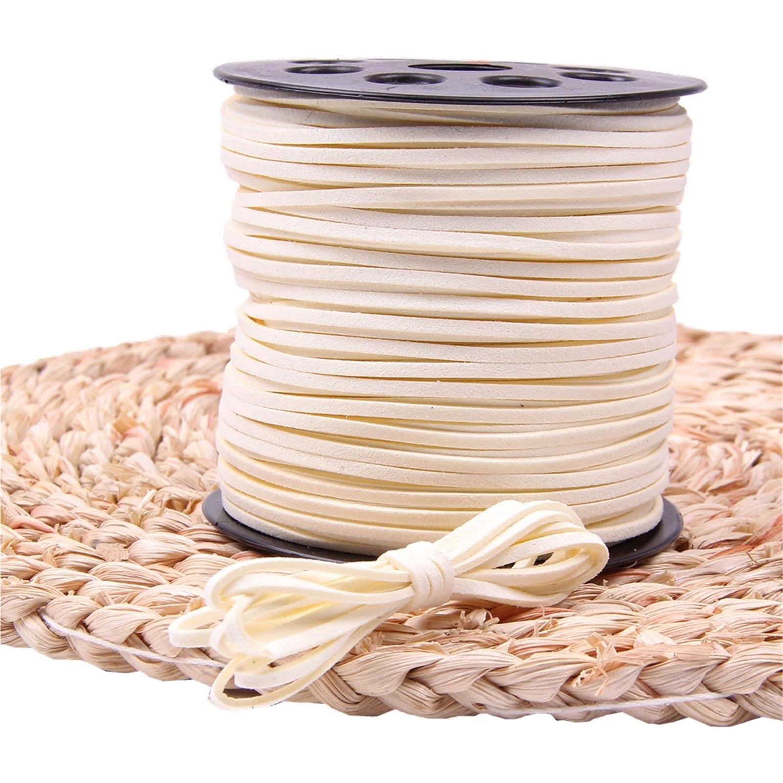 Sznurek ze sztucznego zamszu 10 sztuk m/partia 2.5mm sznurek skórzana lina ręcznie robiona nić ciąg do bransoletki DIY biżuteria(1)