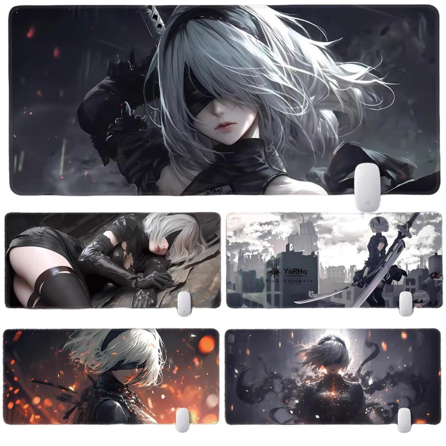 Amazon.co.jp: ニーア オートマタ 2B マウスパッド プレイマット 9S A2 