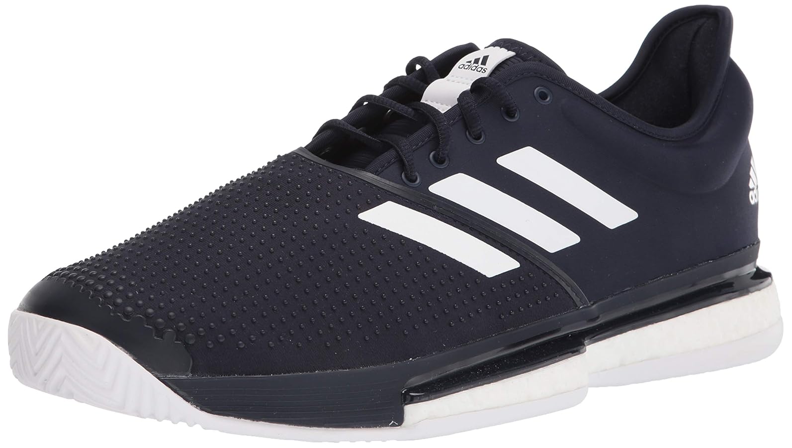 新品タグ付き✨Adidas テニスシューズ SoleCourt クラウドホワイト Amazon | adidas Men's Solecourt Tennis Shoe, Ink/White/Ink