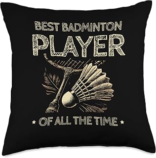 Best Badminton Player Of All The Time Shuttlecock Throw Pillow