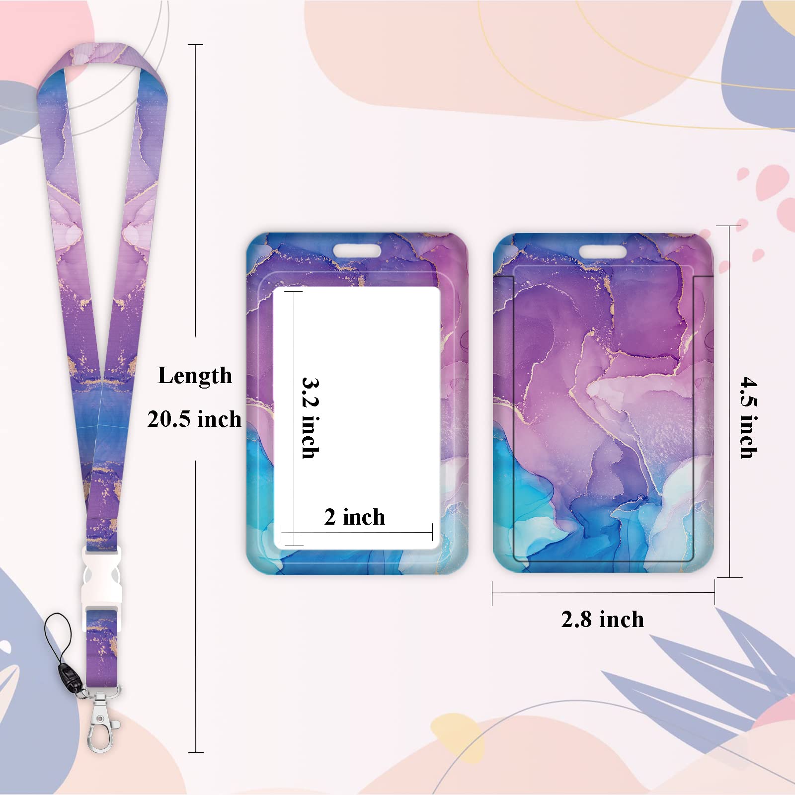 ID-badgehouder met lanyard, intrekbare ID