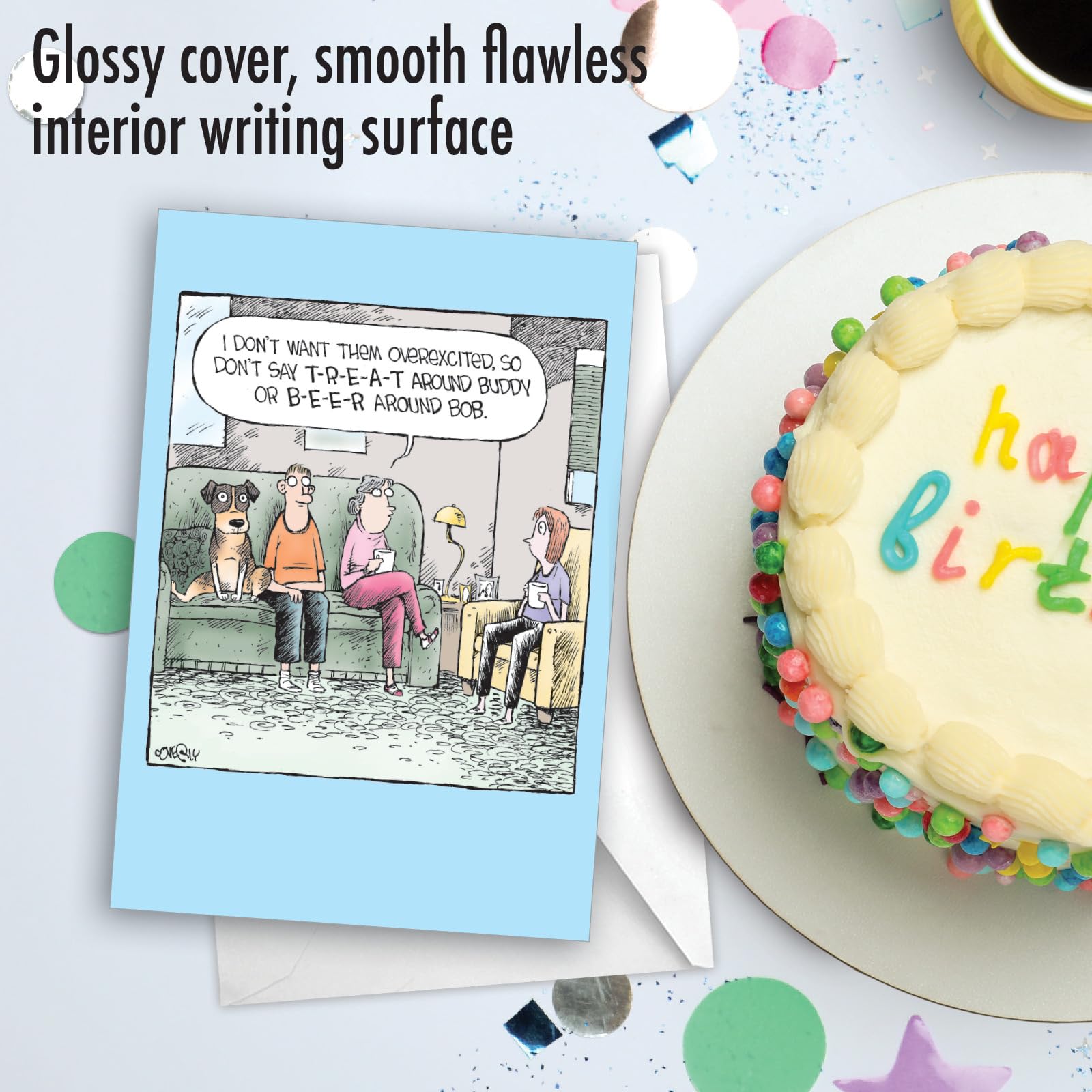 NobleWorks - 1 Biglietto Di Compleanno Umoristico Con Busta, image size:1600x1600