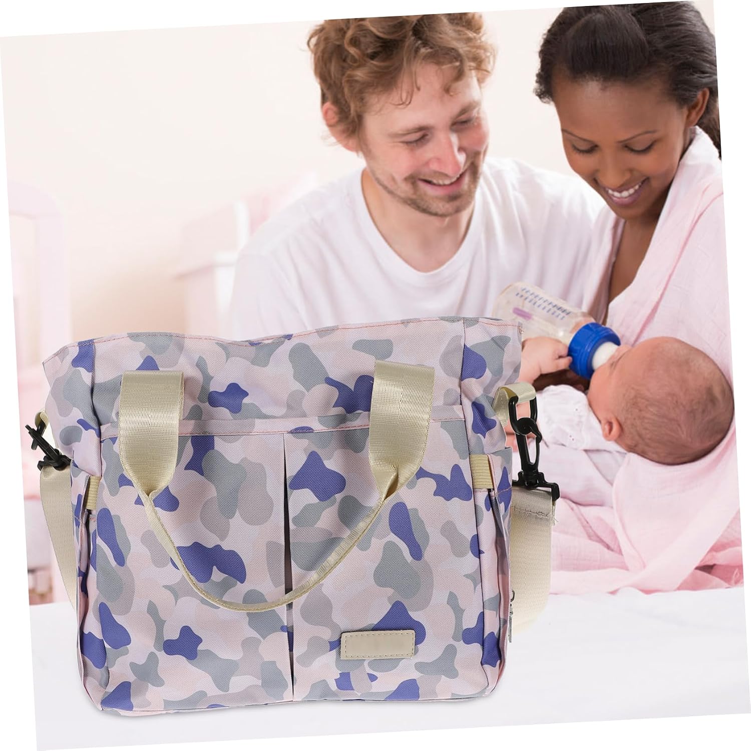Baby Diaper Bag Backpack Wide Opening Diaper Handbag for Mom Nursing Bag for Baby Girl