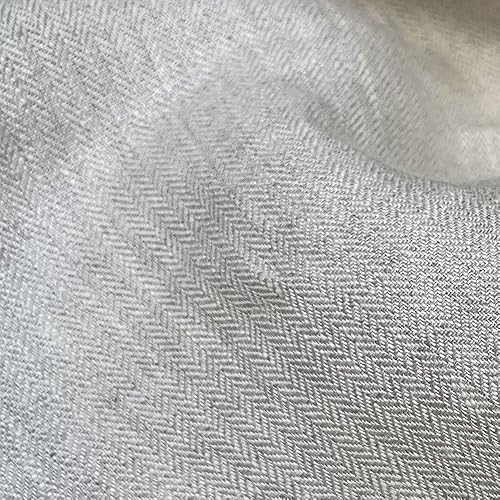 Miniatura 5 de Tela de lino beige HBT Chambray  Tela de cambray de sarga de espiga - Material duradero para manualidades y prendas de vestir