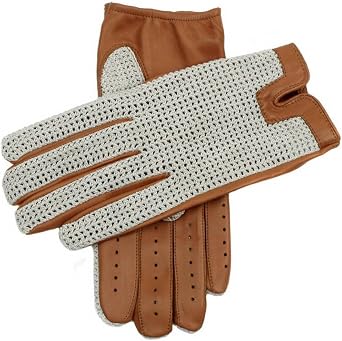 Dents Mens Donnington Crochet Back Driving Gloves - Cork