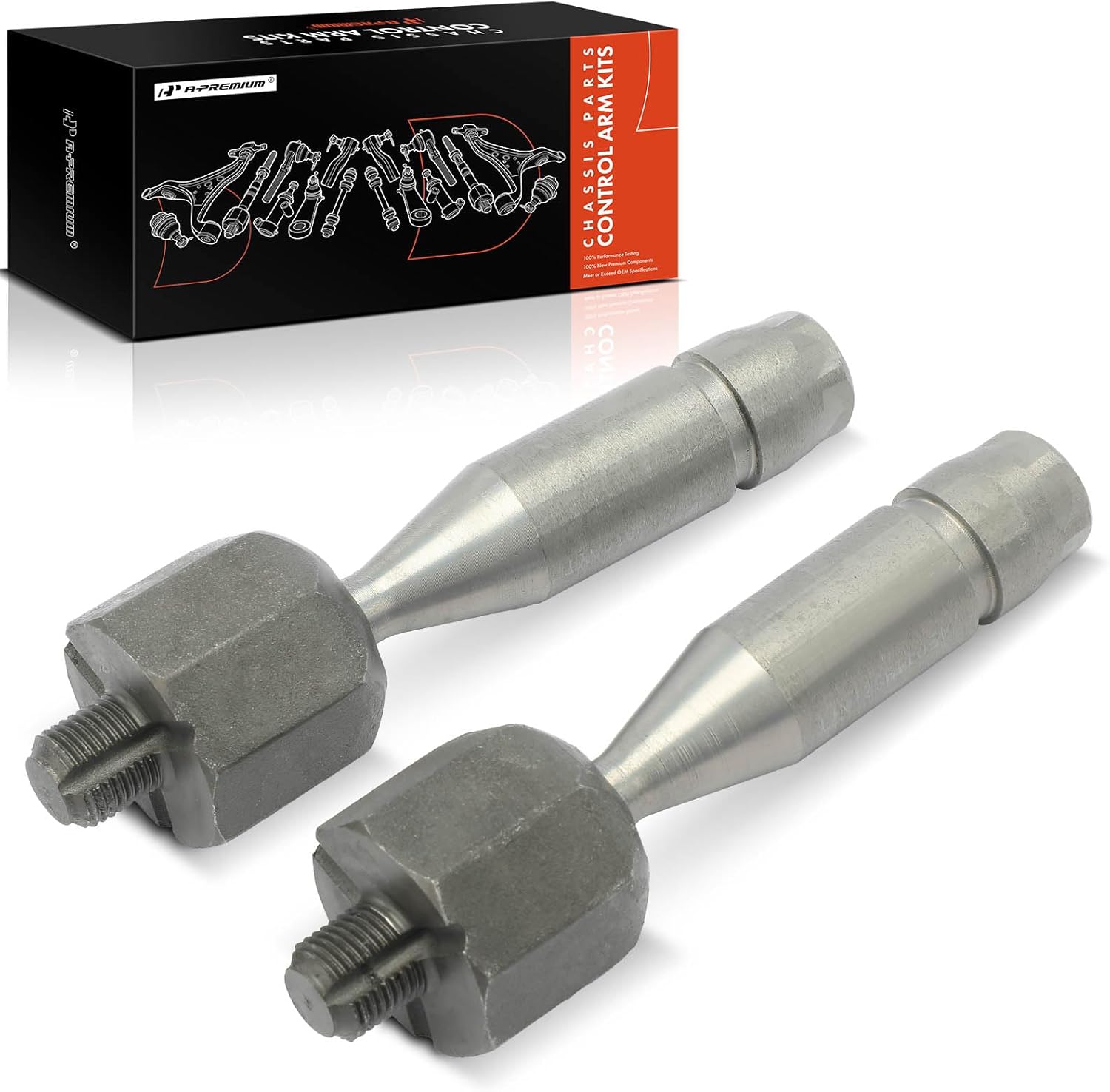 A-Premium 2 x Front Inner Tie Rod Ends, Compatible with Audi A8 Quattro 2004-2010, S8 2007-2009