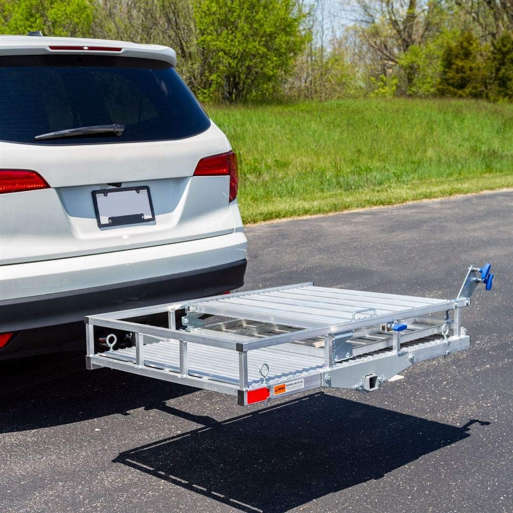 Rage Powersports Silver Spring SC500-AF Folding Aluminum Scooter and Wheelchair Carrier with Ramp : Health & Household