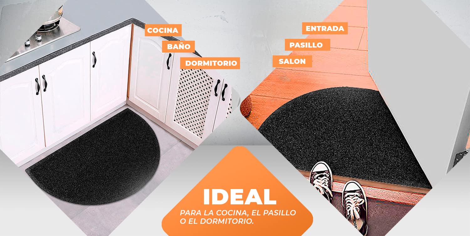 Zerbino Best in gomma vulcanizzata nero rettangolare, L 150 x L 100 cm