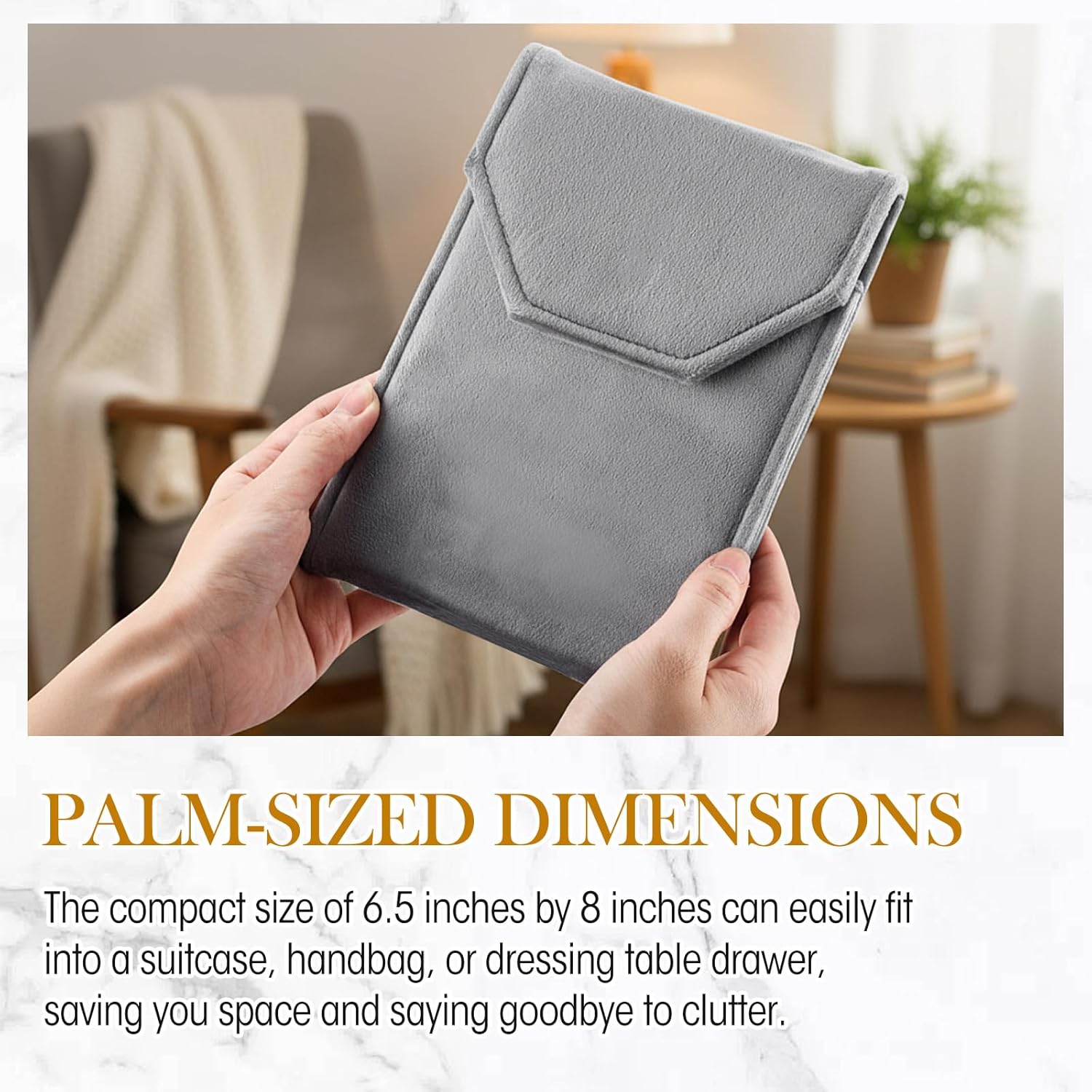 Kenning 6個 ベルベットネックレス ジュエリーディスプレイフォルダー トラベルネックレスオーガナイザー レディース パールジ