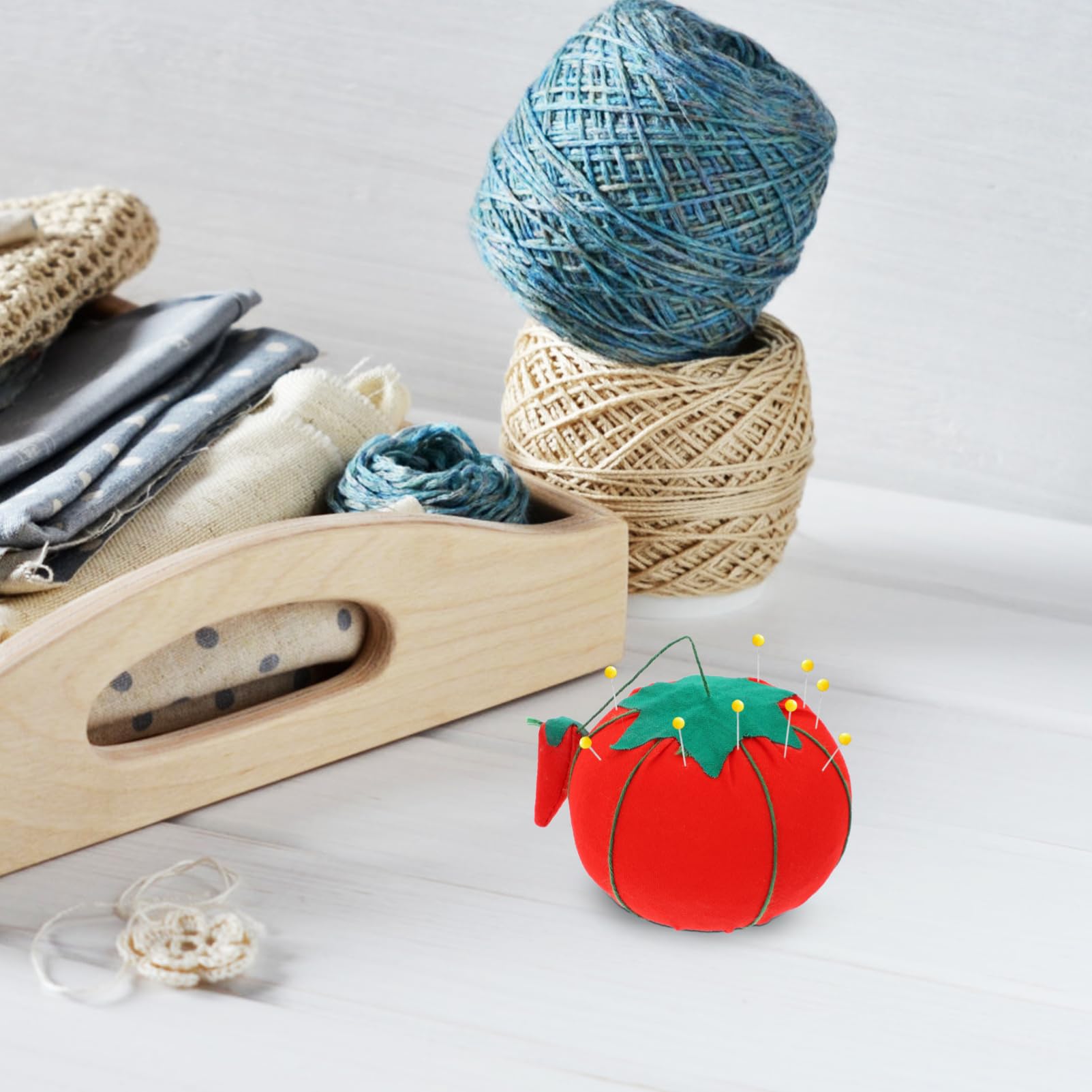 Alipis 50pezzi Puntaspilli Forma di Pomodoro Porta Spilli per Cucito Accessorio Pratico per Lavori Manuali Compatte per Principianti e Professionisti Facile da Trasportare