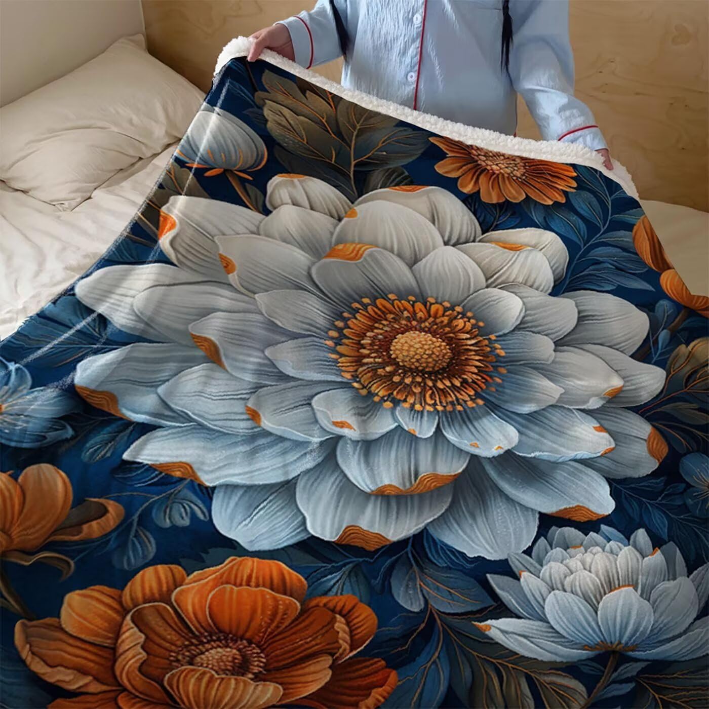 Koc polarowy Sherpa, miękki koc obciążeniowy, zimowy, jesienna pościel, duży, 140 x 200 cm, gruby, ciepły i oddychający, na krzesło, sofę, kanapę, łóżko, do pokoju podróżnego, dekoracja, prezenty dla
