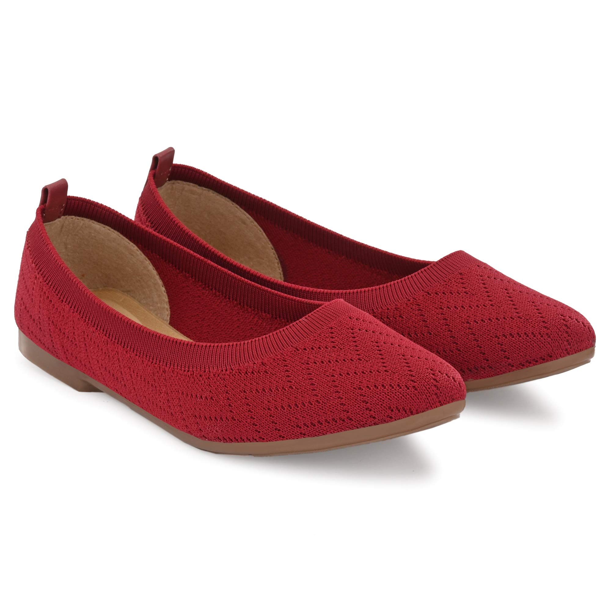 STARNXT Women’s Knitted Ballet Flats | Lightweight Slip-On Bellies | Comfortable Breathable Casual Flats-image-10