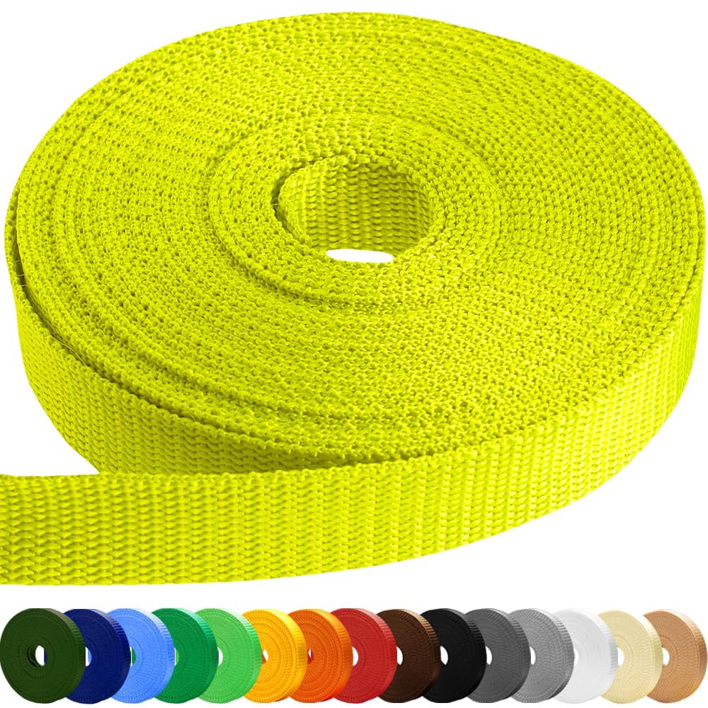 TECEUM Webbing Strap, 3/4" to 2", 10-50 Yds, Multi-Color Heavy Duty Tape