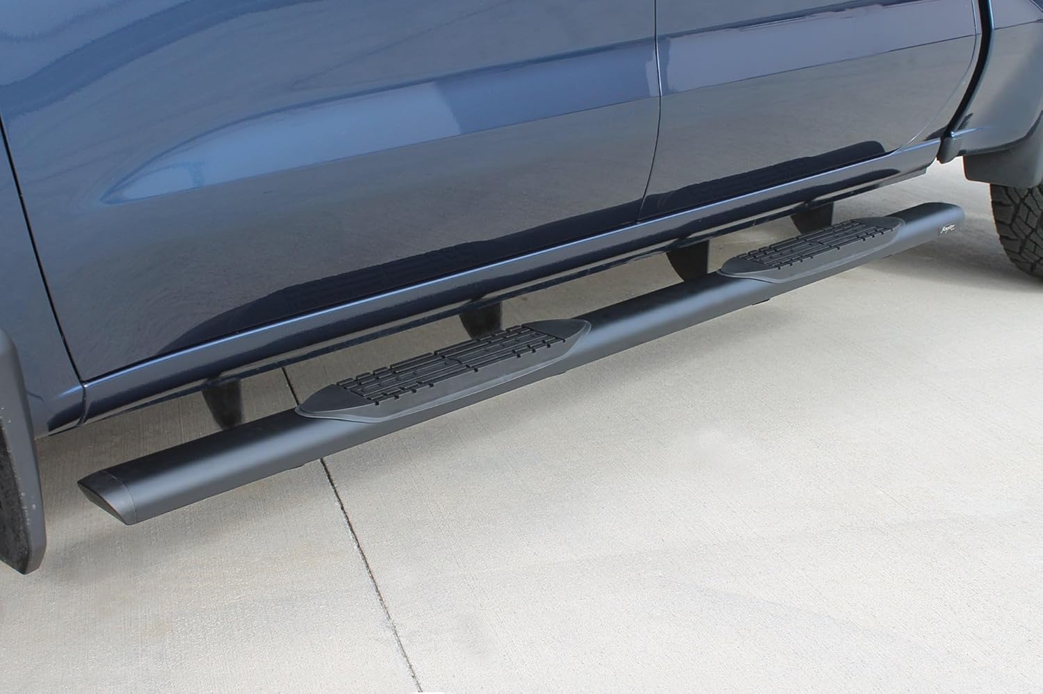 Raptor Series Running Boards Steps 5in Oval Style Black Aluminum Compatible with 2019-2026 Silverado Sierra 1500 and 20-26 2500 3500 HD Crew Cab