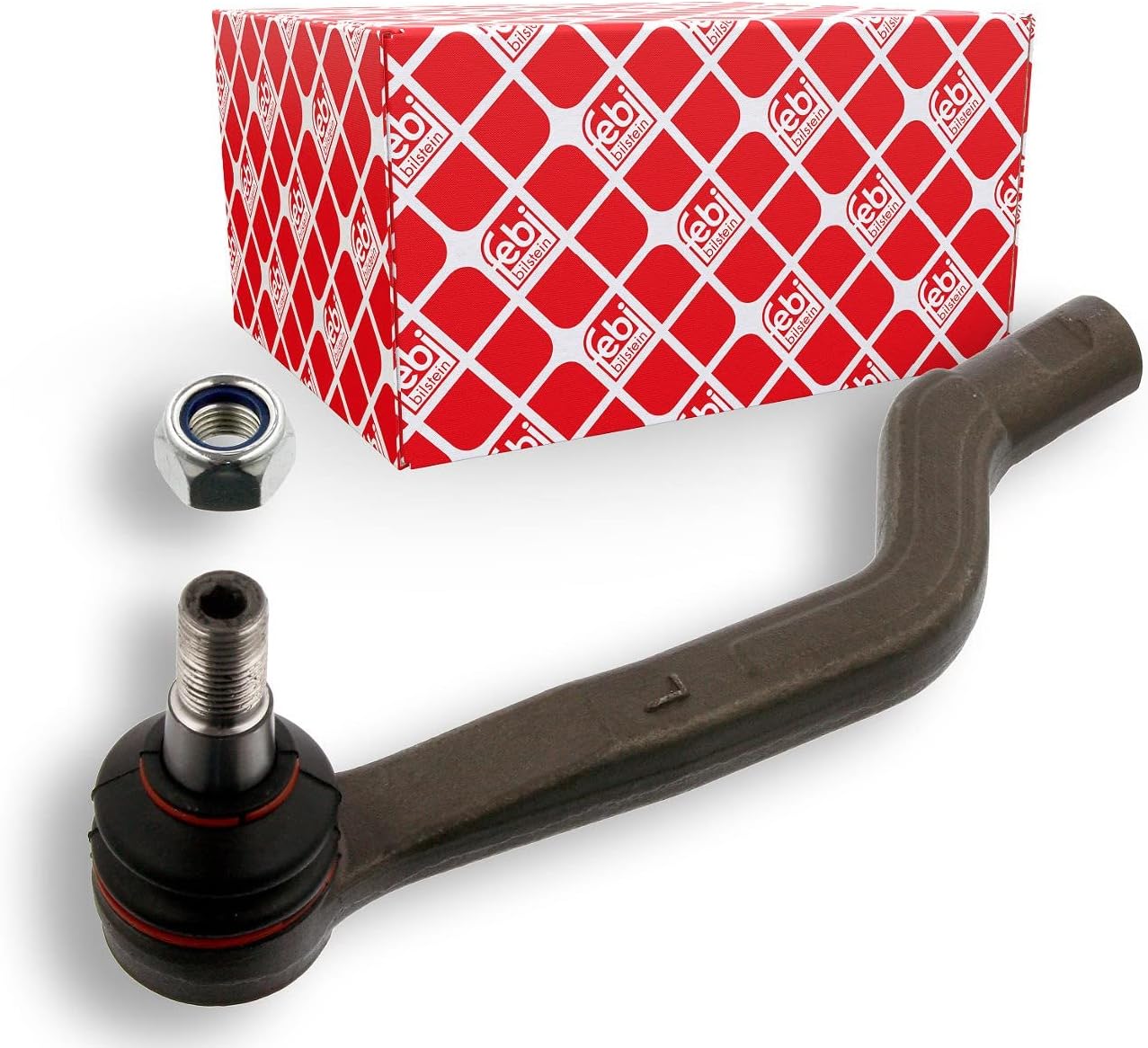 febi bilstein 34576 tie rod end with lock nut (front axle left) - Pack of 1