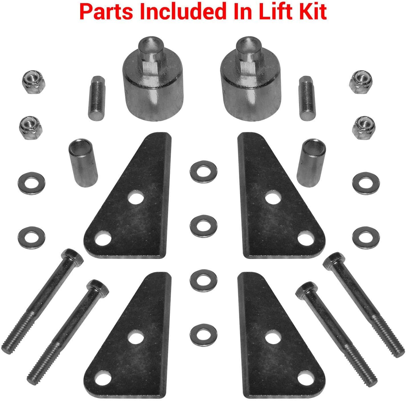 SuperATV 2'' Lift Kit for Polaris Ranger Full Size 500 (2006-2008) - Improves Handling and Makes Room for Larger Tires