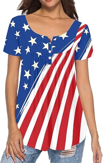 Binienty Casual Womens Tops Summer Short Sleeve T Shirts Hide Belly Tunic Comfy Dressy Blouses Leggings