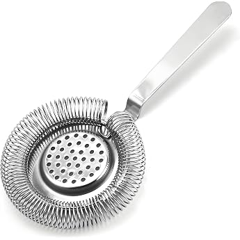 Cocktail Strainer Bar Strainer 21 cm Cocktail Stainless Steel Bar Strainer Stainless Steel Bar Strainer Bartender Strainer Professional Filter Tool for Bartender Restaurant and Parties