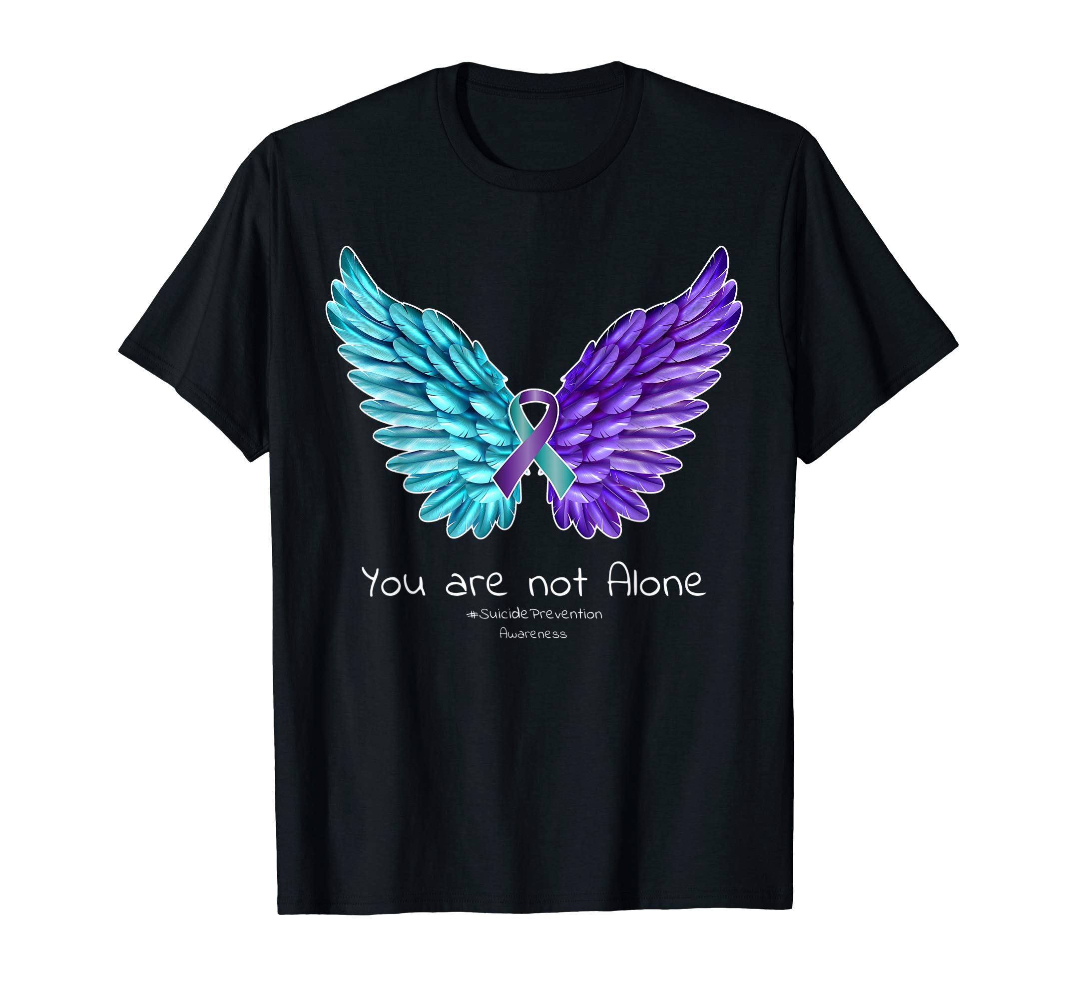 Suicide Prevention Shirt Wings and Ribbon Suicide Awareness T-Shirt