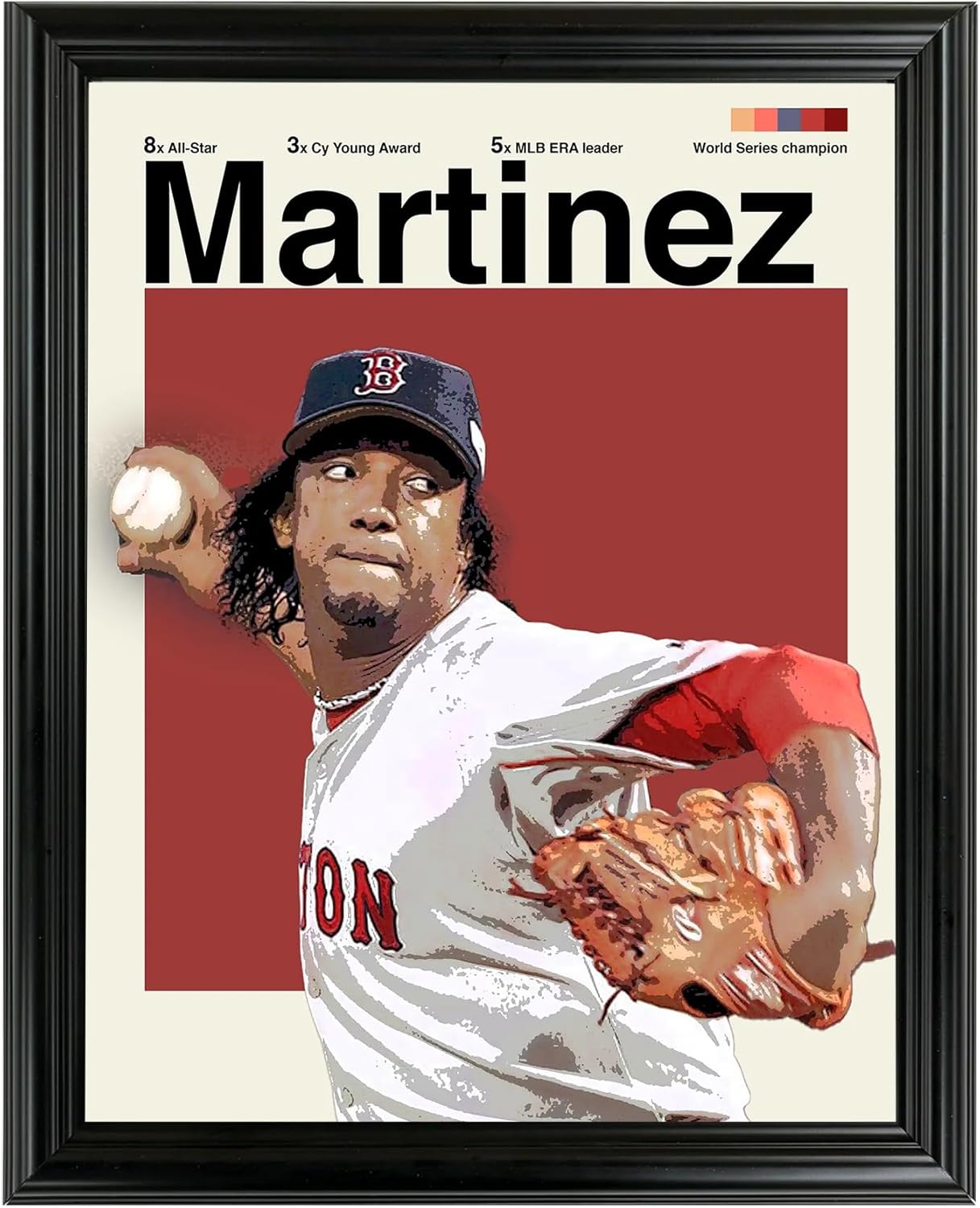 Pedro Martinez Framed Sports Art Photo by Thomas Maxwell