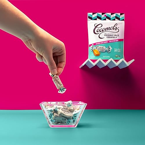 Miniatura 4 de Cocomels Caramelos de leche de coco veganos orgánicos, paquete variado de tres sabores (paquete de 3)