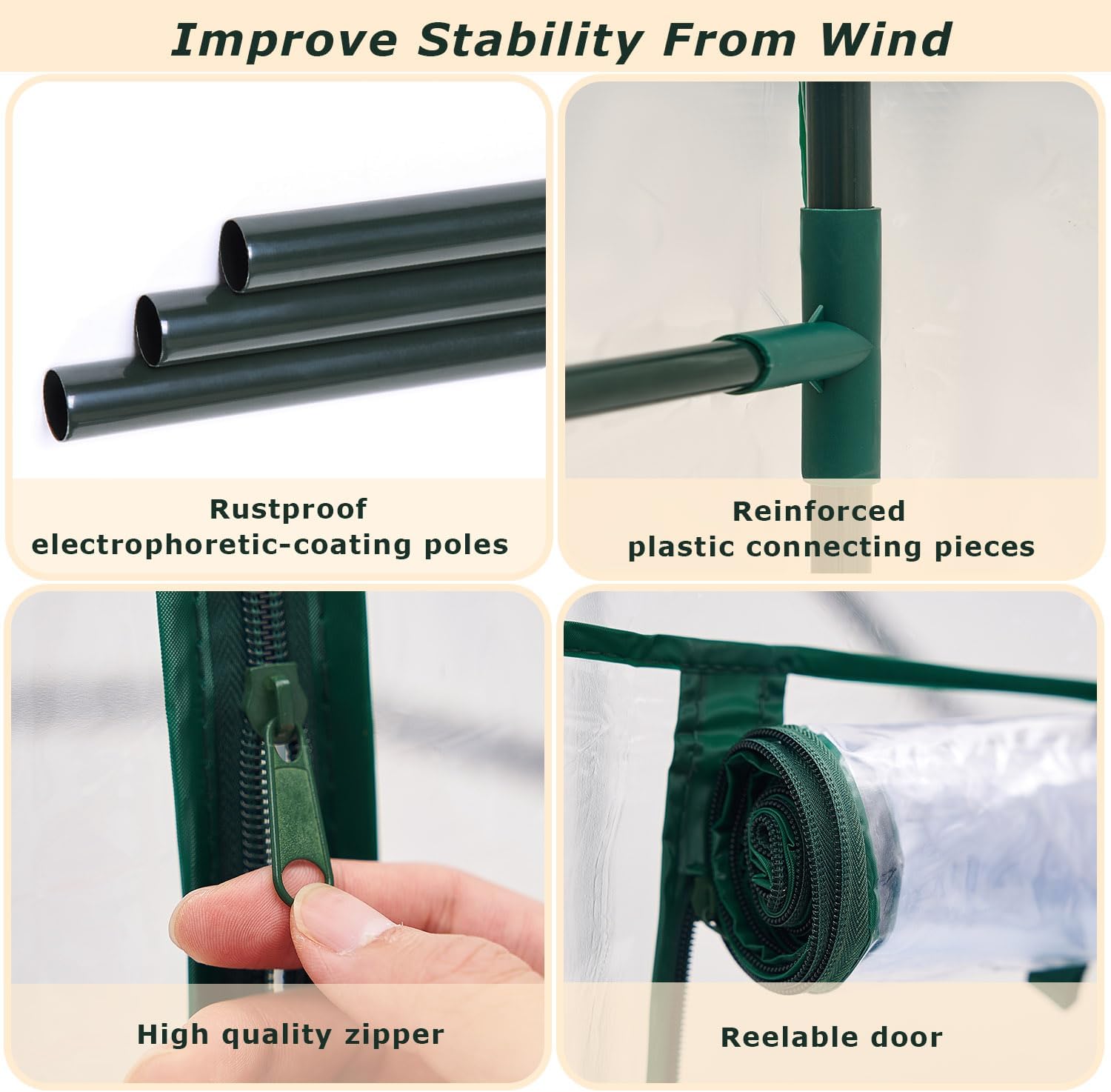 Purlyu Mini Tabletop Garden Greenhouse Nursery Plant Cover Tent Humidity Domes for Indoor and Outdoor Home Gardening Germination and Seedling Propagation - 28x20x28 Inches(PLGH7050PD)