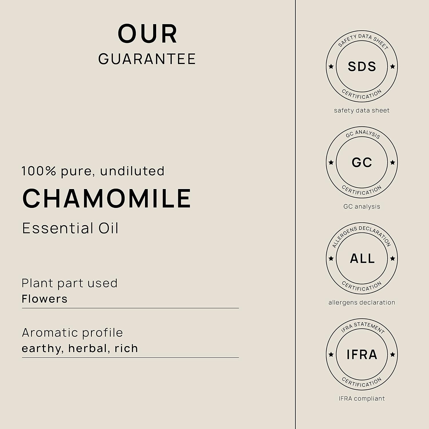VINEVIDA Chamomile German Essential Oil 32 oz - Undiluted Chamomile Oil 32 oz - Chamomile Candle Oil Scent - DIY Candle Scents for Candlemaking - Bulk Essential Oil for Soap Making Safe for Skin