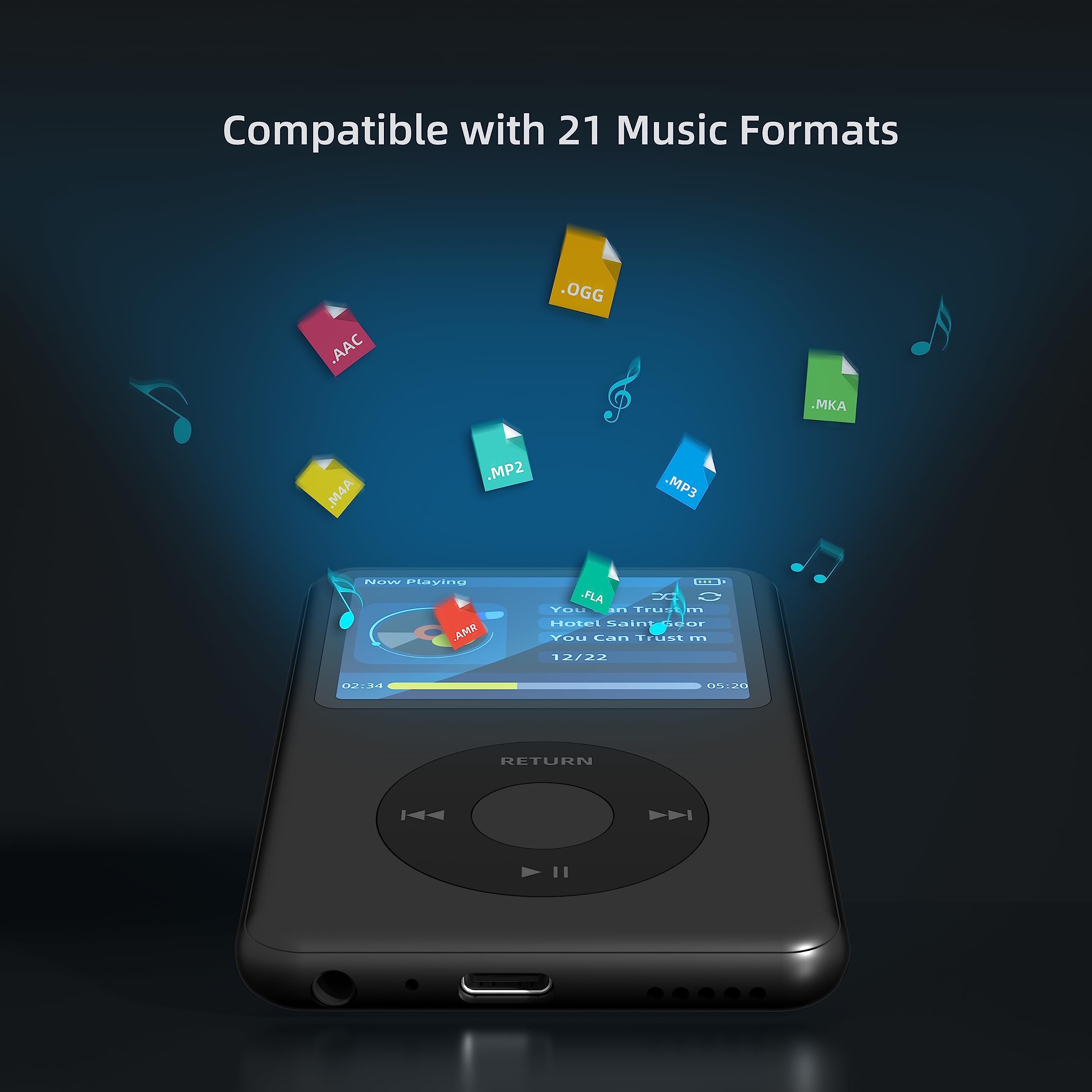 Amazon.com: Y1 Mp3 Player with Bluetooth 64G Innioasis Grey