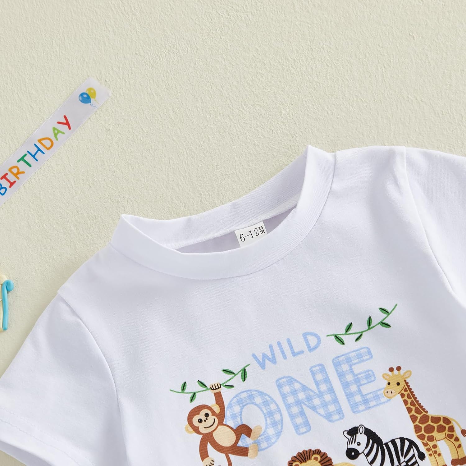 Toddler Baby Boy Girl First Birthday Outfit Short Sleeve Shirt Plaid Shorts Sets Summer Birthday Clothes 2Pcs - Image 4