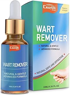 Wart Remover Liquid - Advanced Wart Treatment Lotion for All Warts Types Including Common and Genital - Painless and Fast-Acting (0.34 Fl Oz)