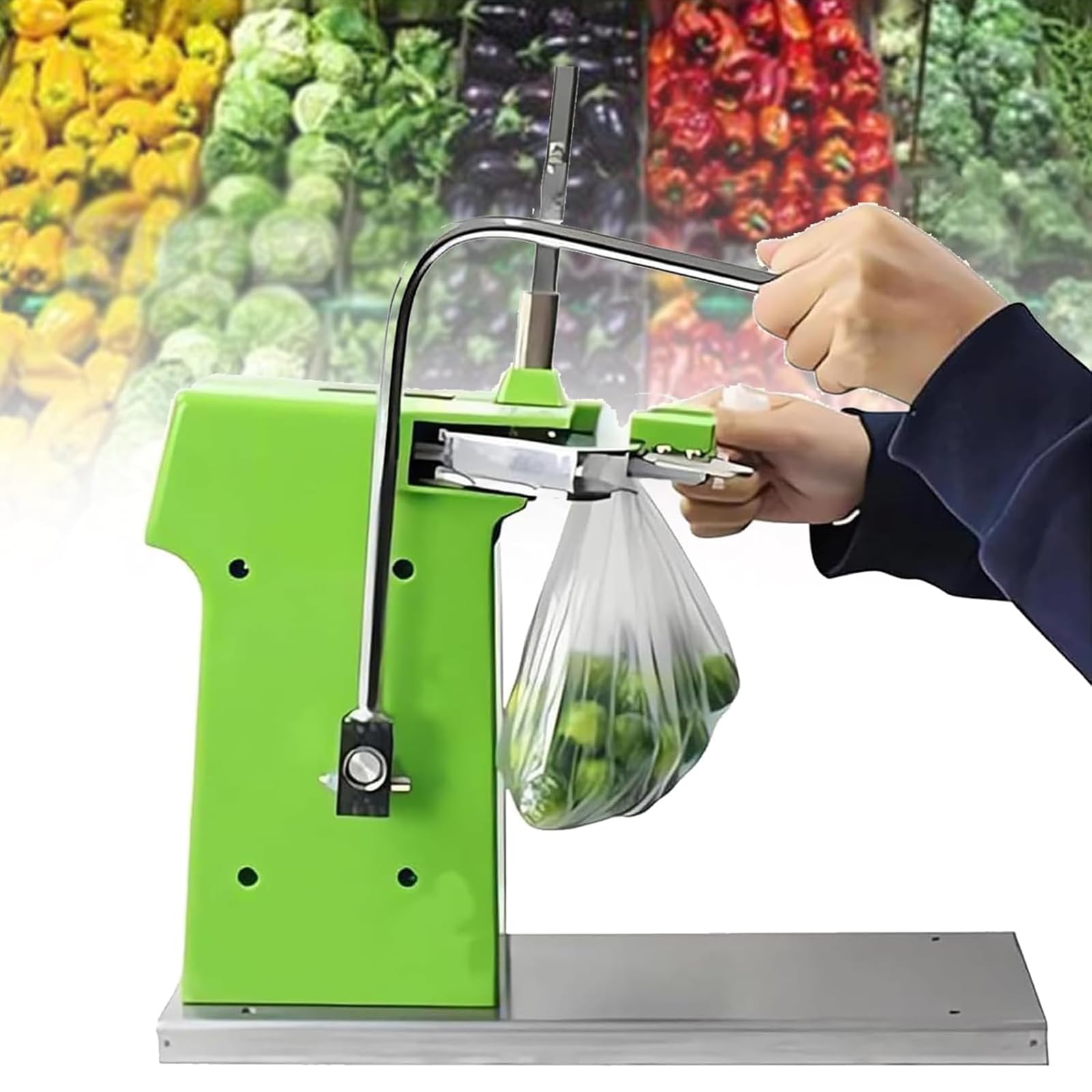 Machine de nouage de sacs plastique pour supermarchés et shopping