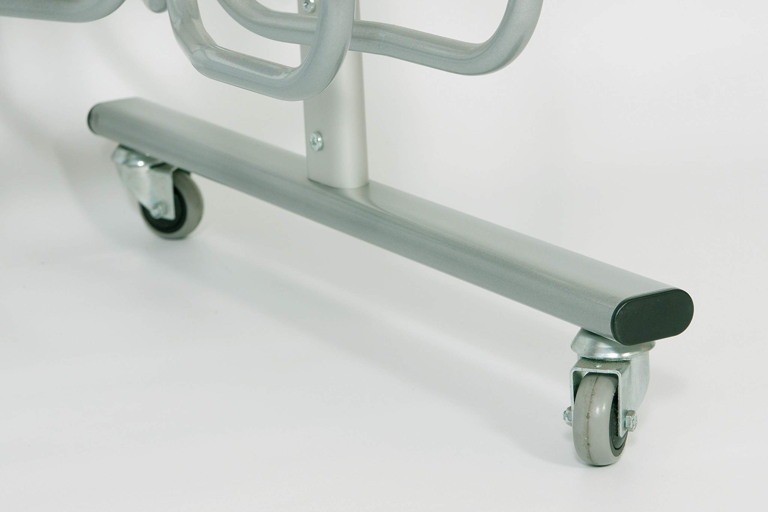 DISPLAY SALES Fahrradständer Werbe-Fahrradständer mit Rollen, 4 Stellplätze für Fahrräder, DIN A1 Werbefläche für Plakate Baumarkt
