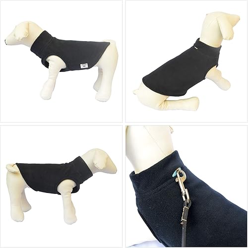 Miniatura 3 de Chaleco de invierno para perro, cálido, transpirable, chaleco de forro polar para perro, abrigo de invierno ligero con agujero para correa para el