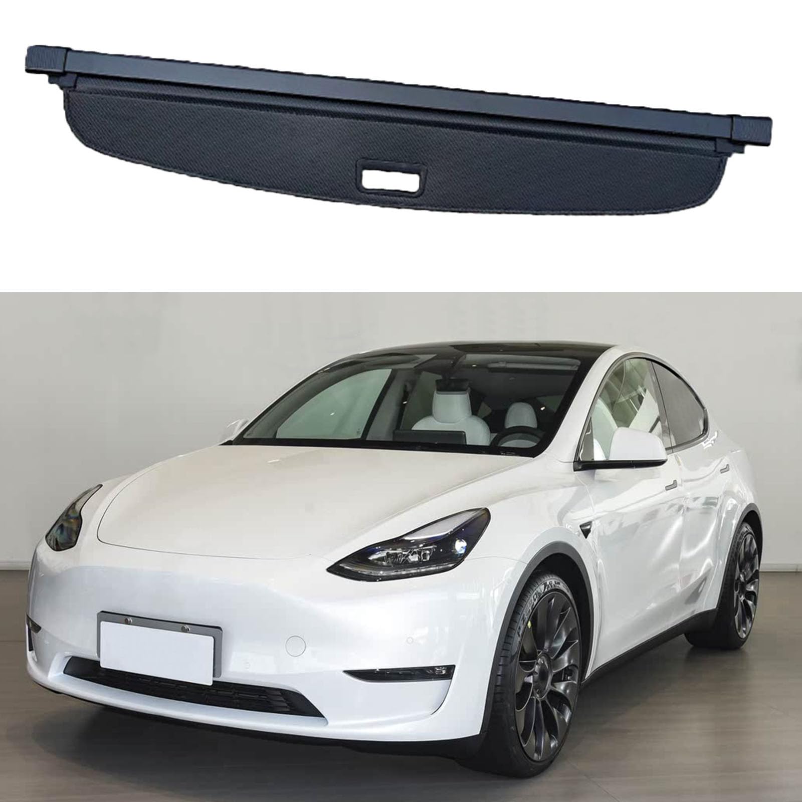 SXLGDW Car Retractable Rear Trunk Parcel Shelf,Compatible with Tesla Model Y 2020-2024,Car parts