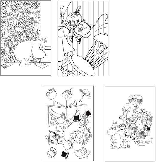 Amazon 学研ステイフル ムーミン 塗り絵 ポストカードパッド ムーミン Cd04507 ポストカード 絵柄付はがき 文房具 オフィス用品