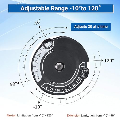 Miniatura 3 de Rodillera ROM con correa para el hombro, rodillera con bisagras, inmovilizador, soporte ortopédico de rodilla para rótula ortopédica, ortesis para