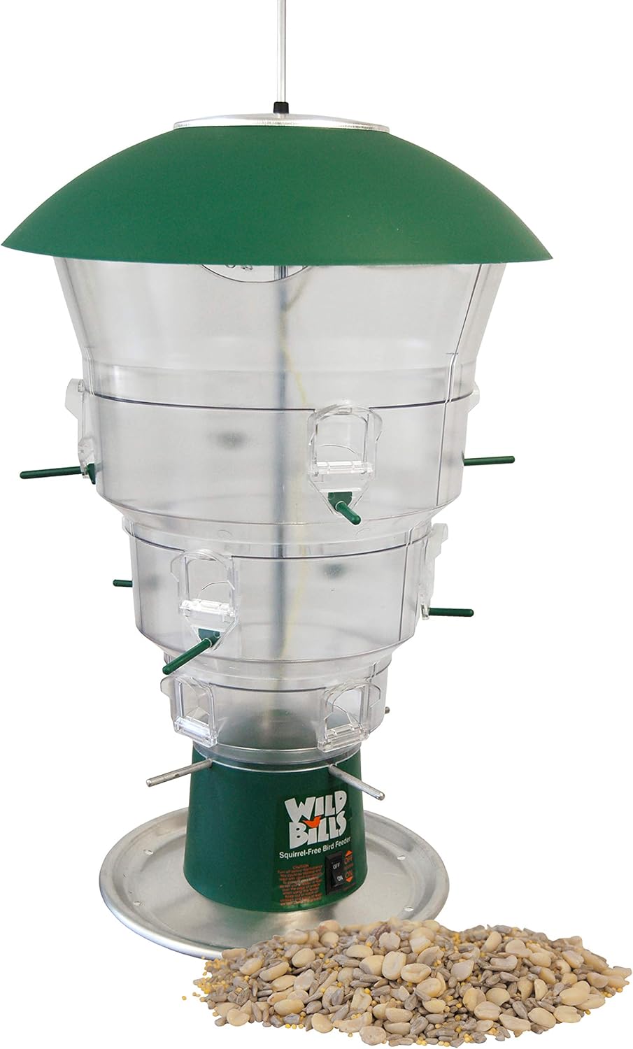 Wild Bills Electronic Bird Feeder & Waste Free Seed, 12