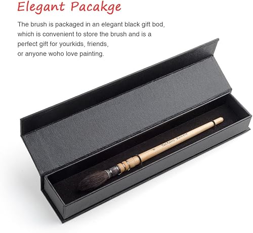 Miniatura 8 de Paul Rubens - Pincel de acuarela profesional, tamaño 6, para pintura artística, acrílico, gouache, aceite